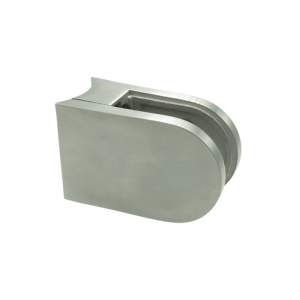 Balustrade glasklem rond - RVS - 63 x 45 mm (66.2 gelaagd glas)