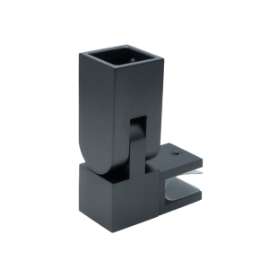 Verstelbare glasbevestiging voor vierkante stabilisatiestang - GunMetal