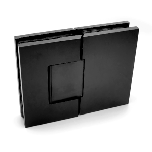 Porto Premium glas/glas 180° scharnier - Zwart